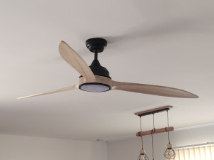 Photo de galerie - Montage ventilateur luminaire 
