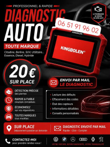 Photo de galerie - Diagnostic auto : je possède une valise de diagnostic automobile professionnelle pour rechercher et identifier les défauts électroniques de nombreux véhicules.