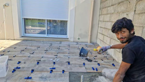 Photo de galerie - Carrelage sur terrasse 