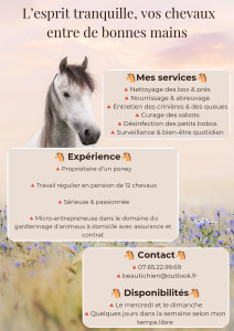 Photo de galerie - Voici mes services 