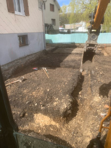 Photo de galerie - Terrassement fondation pour une extension 