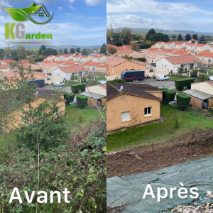 Photo de galerie - Débroussaillage de buisson et nettoyage 