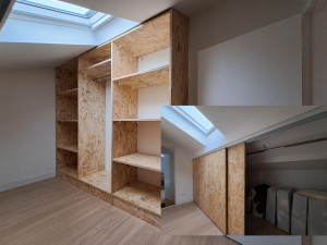 Photo de galerie - Dressing en OSB