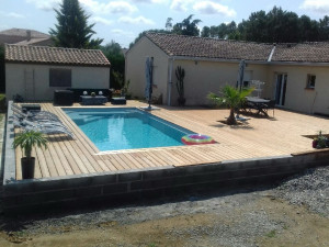 Photo de galerie - J’ai fait la terrasse en bois 