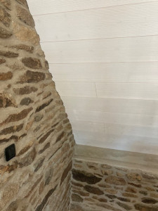 Photo de galerie - Lambris  finition pierre 