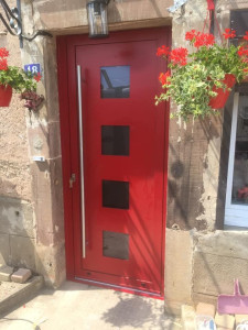 Photo de galerie - Porte d'entrée alu 