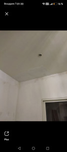 Photo de galerie - Peinture que j'ai fait et refaire le mur pour les gars des eaux