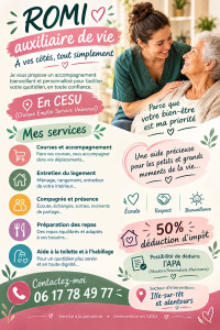 Photo de galerie - Auxiliaire de vie diplômé et expérimenté disponible pour vos besoins du quotidien 