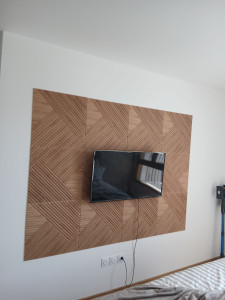 Photo de galerie - Montage télé et décoration au mure