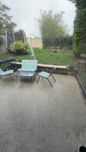 Photo de galerie - Nettoyage terrasse, traitement anti-verdures 