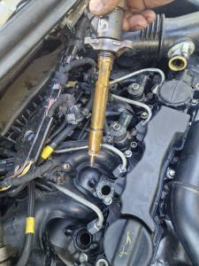 Photo de galerie - Remplacement Kit joint injecteur + nettoyage injecteur et son emplacement + graissage cuivre .