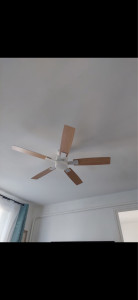 Photo de galerie - Installation d’un ventilateur plafonnier 