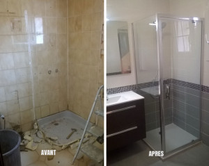 Photo de galerie - Changement et installation de la douche 