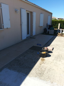 Photo de galerie - Pose carrelage 60 par 60
