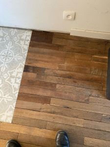 Photo de galerie - Changer lames de parquet 