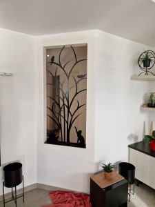 Photo de galerie - Réaliser d'une tôle décorative pour un puits de lumière en acier 