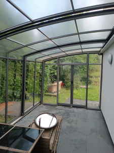 Photo de galerie - Vitres véranda nettoyées à la perche 