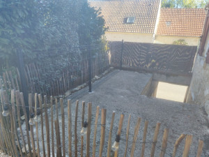 Photo de galerie - Pose de grillage sur dalle béton 