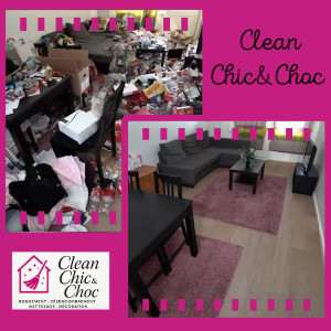 Photo de galerie - Gros changement,  désencombrement, tri , nettoyage,  rangement et une personne qui retrouve un super sourire.  