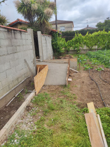 Photo de galerie - Création d'une rampe d'accès entre deux terrains 