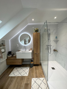 Photo de galerie - Rénovation totale d'une salle de bains