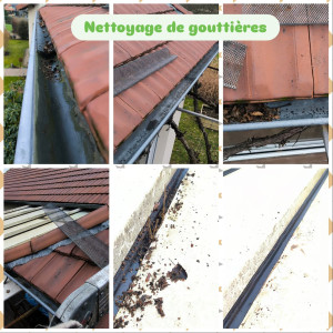 Photo de galerie - Nettoyage de gouttières