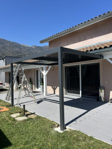 Photo de galerie - Pose d'une pergola