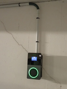 Photo de galerie - Installation borne de charge véhicule électrique