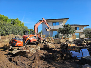 Photo de galerie - Terrassement Paysage enrochement