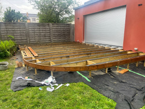 Photo de galerie - Avant réalisation terrasse bois