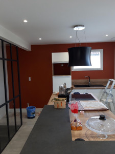 Photo de galerie - Peinture d'un mur en terracotta