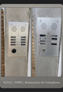 Photo de galerie - Restauration d’interphone