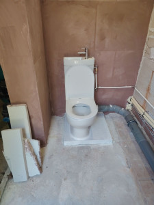 Photo de galerie - Pose d'un wc