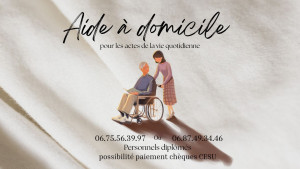 Photo de galerie - Aide pour les actes de la vie quotidienne 
toilette,nursing ,aide repas ,prévention des chutes ..