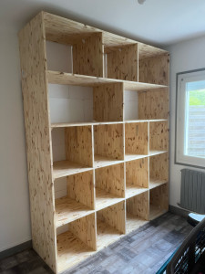 Photo de galerie - Fabrication d’un meuble sur mesure. 