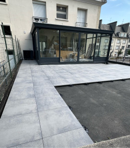 Photo de galerie - Pose d’une terrasse 
