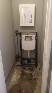 Photo de galerie - Installation WC suspendu 