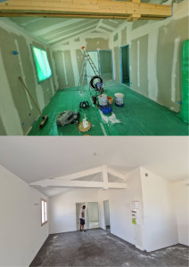 Photo de galerie - Travaux de peinture intérieur.
