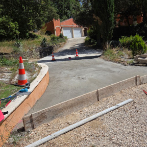 Photo de galerie - Création de dalle béton 