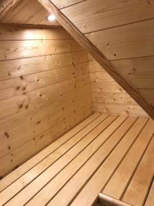 Photo de galerie - Construction d'un sauna de A a Z.