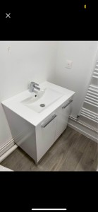 Photo de galerie - Pose meuble salle de bain 