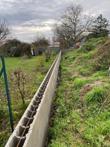 Photo de galerie - Maconnerie mur de clôture 