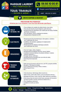 Photo de galerie - Voici une liste exhaustive des travaux proposés 