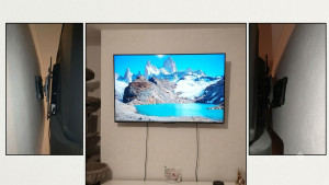 Photo de galerie - Pose d'un support mural TV 