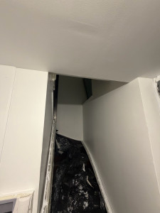 Photo de galerie - Peinture chantier bois blanc maison complète 