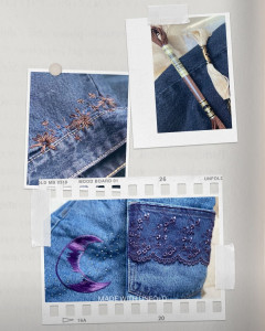 Photo de galerie - Des solutions pour les trous, une jolie broderie