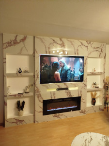 Photo de galerie - Montage meuble salon + TV 