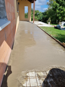 Photo de galerie - Chape en béton  