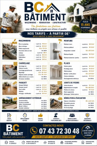 Photo de galerie - Tarif 