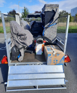 Photo de galerie - Transport de mobiliers avec toutes les protections nécessaires.